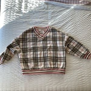 Retro style plaid sweater!!!